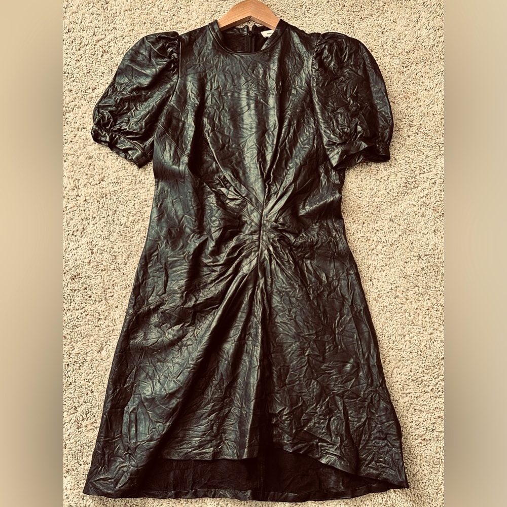 ZADIG & VOLTAIRE Crinkled Leather Dress